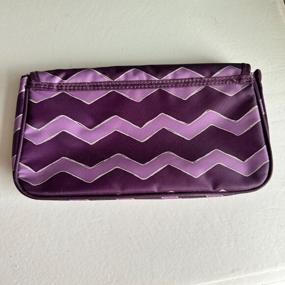 Thirty One Plum Chevron Makeup Bag - Picture 5 of 6
